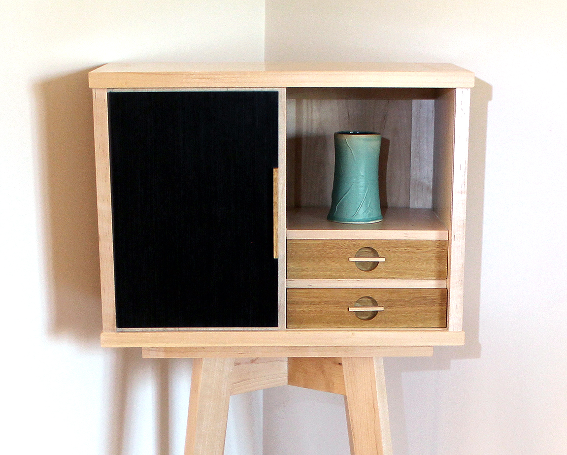 Display Cabinet with Sliding Door